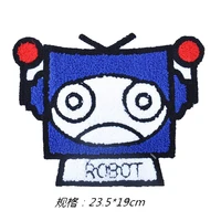 robot alien patches embroidered patches iron on patches for clothes stickers sew on applique fabric stranger decoration 10pcs