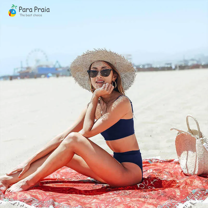 High Waist Swimsuit Women V Wire Push Up Bikini Set Top Style Thong Swimsuit High Waist Women Beach Bathing Suit
