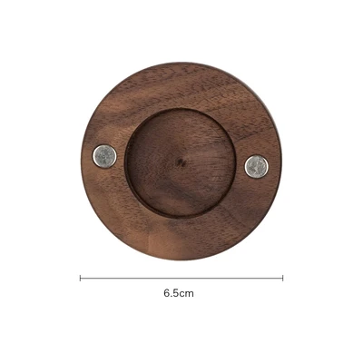 D(Black Walnut) Скандинавский деревянный держатель для фена для волос, настенный стеллаж, многофункциональный органайзер для хранения в ванной, аксессуары для украшения дома - Цвет: D(Black Walnut)