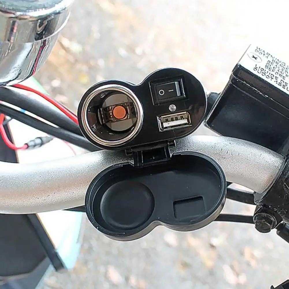 12V Автомобильная мотоциклетная Водонепроницаемая Зажигалка для прикуривателя USB