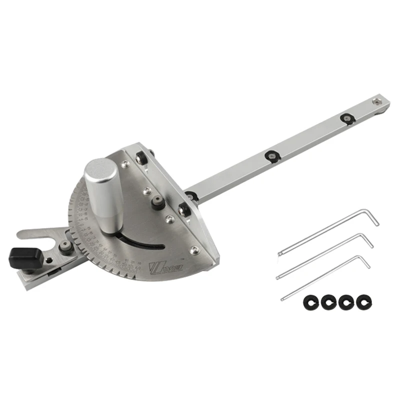 Aluminum Handle Новая Торцовочная пила/фрезерный станок Торцовочная Пильная линейка для настольного пильного станка длина 450 мм деревообрабатывающий инструмент DIY - Цвет: Aluminum Handle