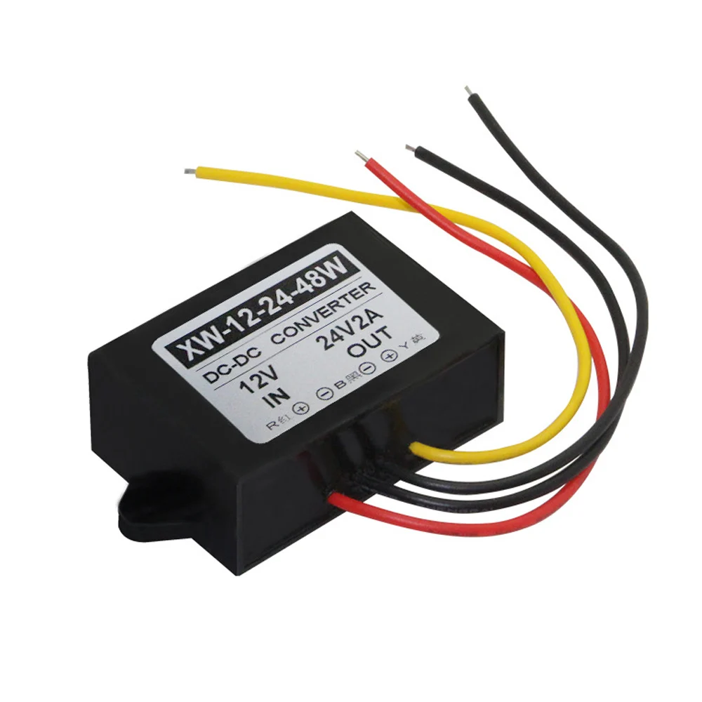 XINWEI Converter конвертер 12 V до 24 V 2A 48 W питания Удлинительный модуль Boost инверторы и преобразователи для аудио и многое другое - Цвет: Black