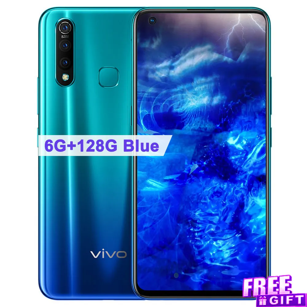 Z5x 6G 128G Aurora Мобильный телефон vivo Z5x, 5000 мАч, 6,53 дюйма, 4G/6G ram, 64G/128G rom, Восьмиядерный процессор Snapdragon 710, камера 16 МП, мобильный телефон Android 9 - Цвет: Z5x 6G 128G Aurora