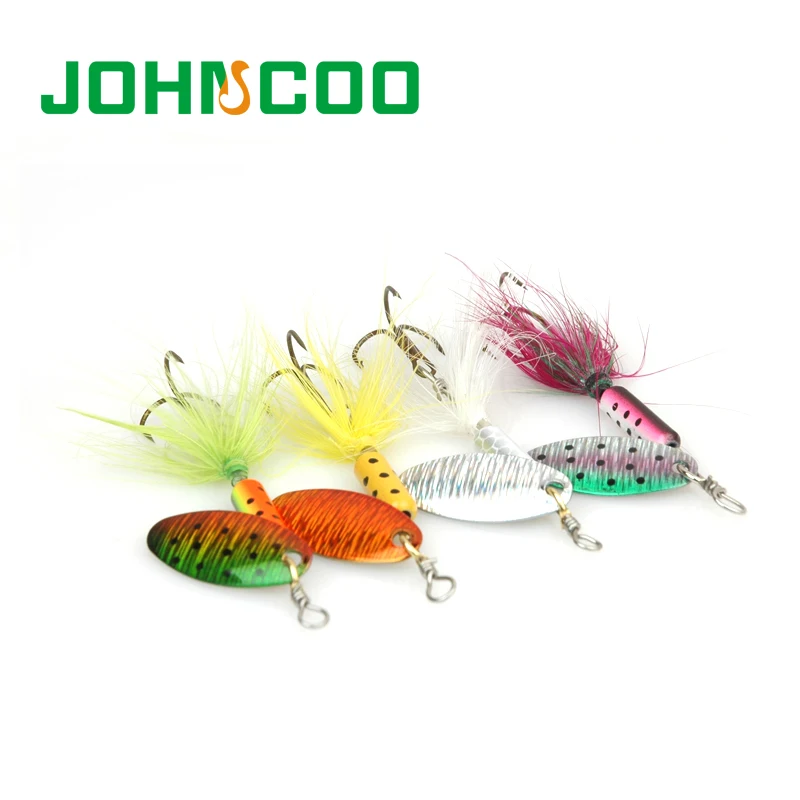 Johncoo 8 шт. счетчик приманки металлические 6 см 4 г Жесткий Карп Рыболовные Медь