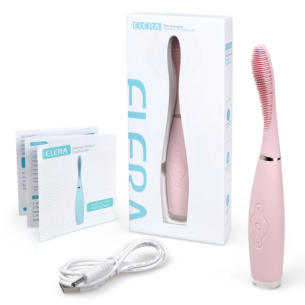 Силиконовая звуковая электрическая Teethbrush водостойкая Глубокая чистка