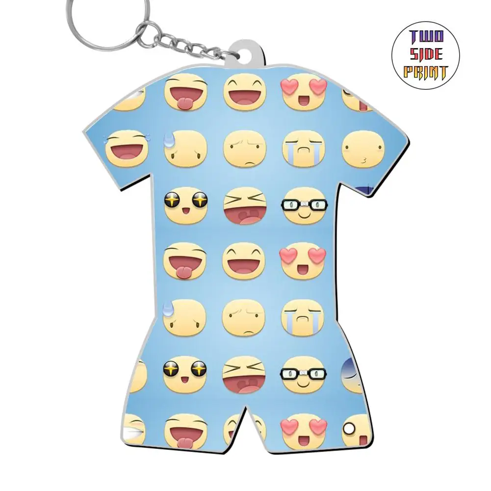 SAMCUSTOM Emoticons 3D printing World Cup Keychain pendant keychain gym lover jewelry women bag car key chain ring holder | Украшения и