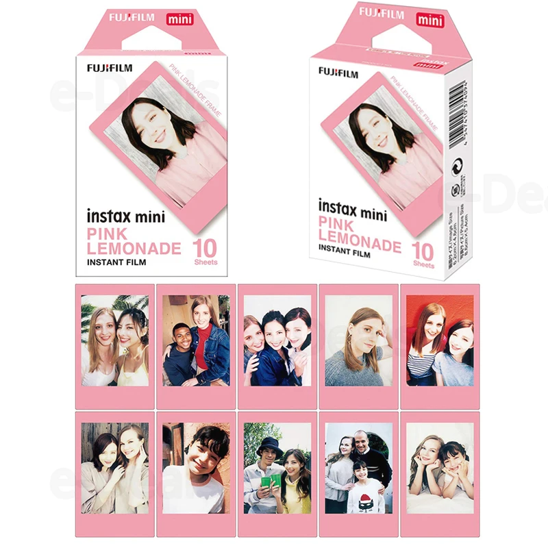 Фотобумага Fujifilm Instax Mini 30 листов синяя/черная/Розовая для принтера 9 8 + 7s 90 70 25 50s
