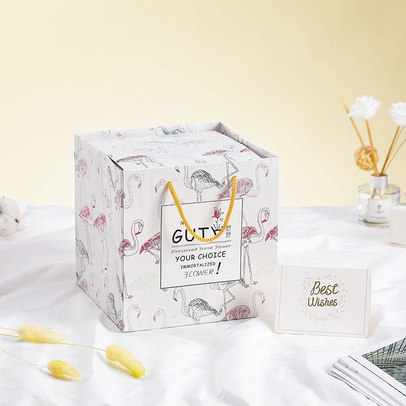 С героями мультфильма Красавица и Чудовище Роза в фляга LED розы светильник вечный