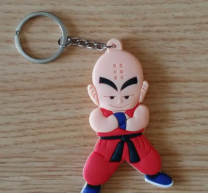 Dragon Ball Z Son Goku супер ПВХ Запчасти и аксессуары кулон аниме украшение унисекс сумка Подвески на цепочках брелок sgift - Цвет: Синий