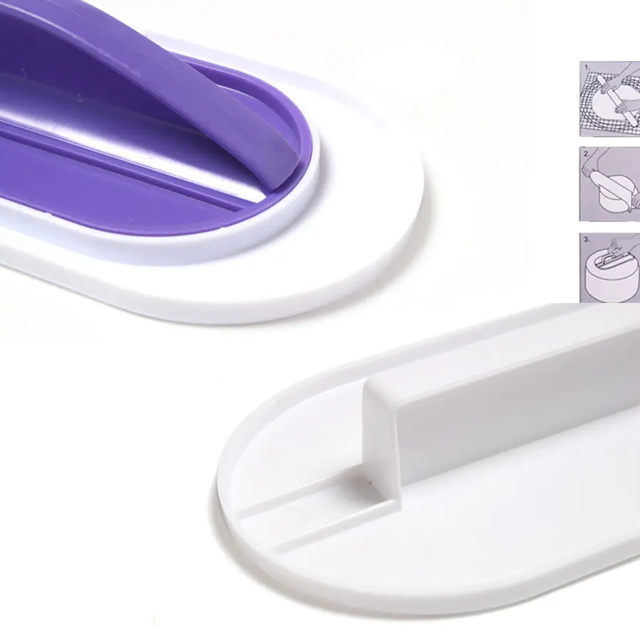 2 модели пластиковых помадки Поверхность Торта Гладкий полировщик помадные