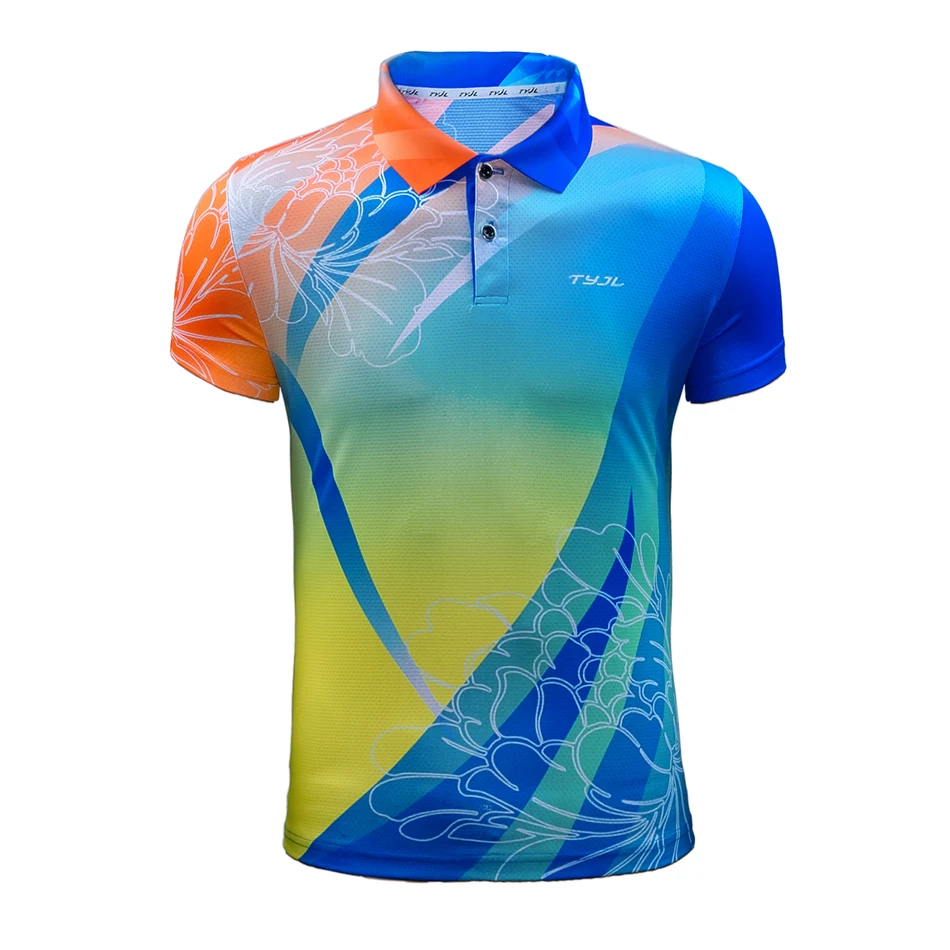 Мужские рубашки для бадминтона спортивные тенниса настольного быстросохнущие