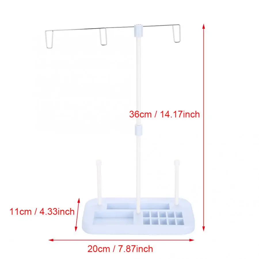 Швейные принадлежности швейные нитки регулируемые 3 конуса вышивка нить стойка