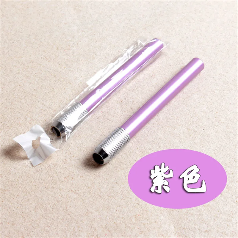 Purple 1 шт., алюминиевый сплав, держатель для карандашей, школьные офисные принадлежности, практичные канцелярские принадлежности для рисования, рисования, письма, аксессуары - Цвет: Purple