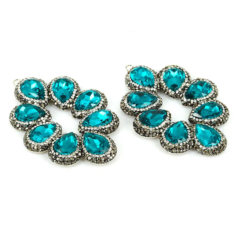 6 Colors Full Of Crystal Drop Earrings for Women Long Earring Luxury Hyperbole High Quality Statement Jewelry | Украшения и