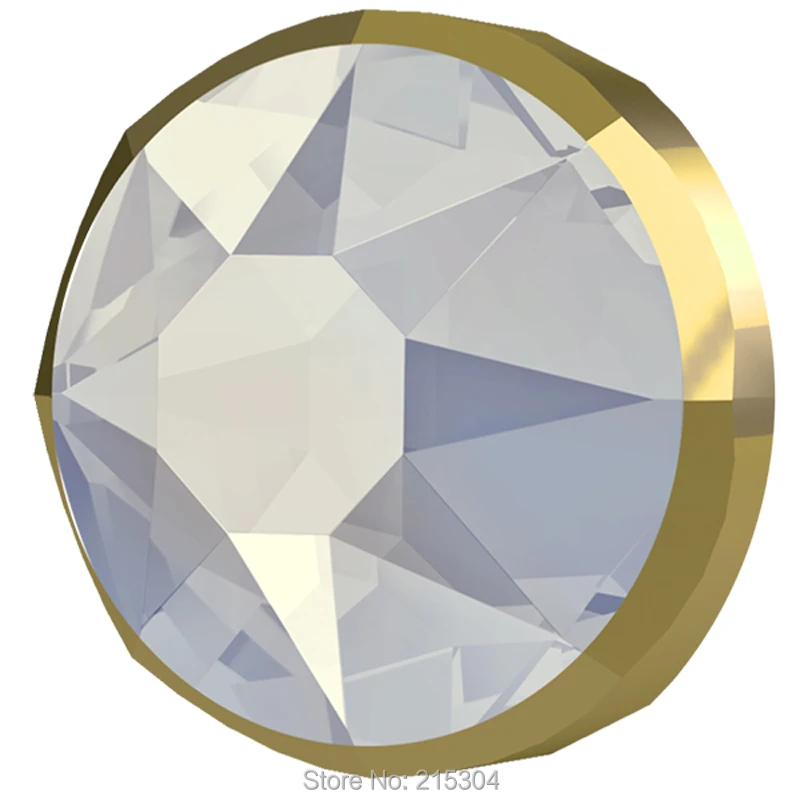 Новинка 2019 20 элементов Swarovski Rimmed 2088/I белый опал (234) Dorado (без горячей фиксации)