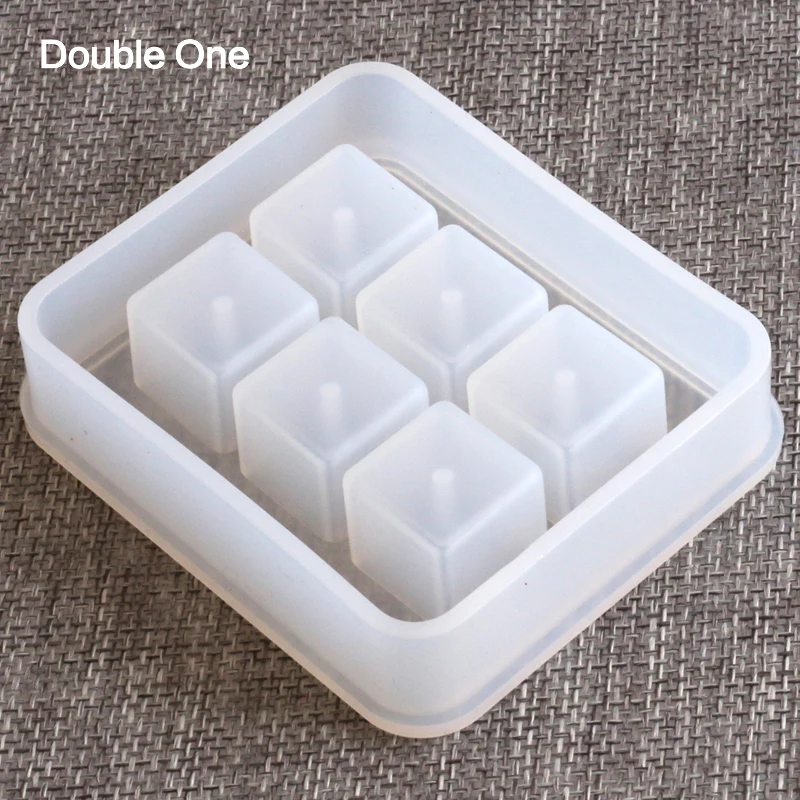 Прямоугольная форма 6 квадратов силиконовая смола для изготовления ювелирных