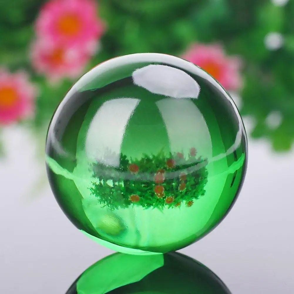 Хрустальный шар фэн шуй стеклянный украшения сувениры 40 мм 9 цветов модные
