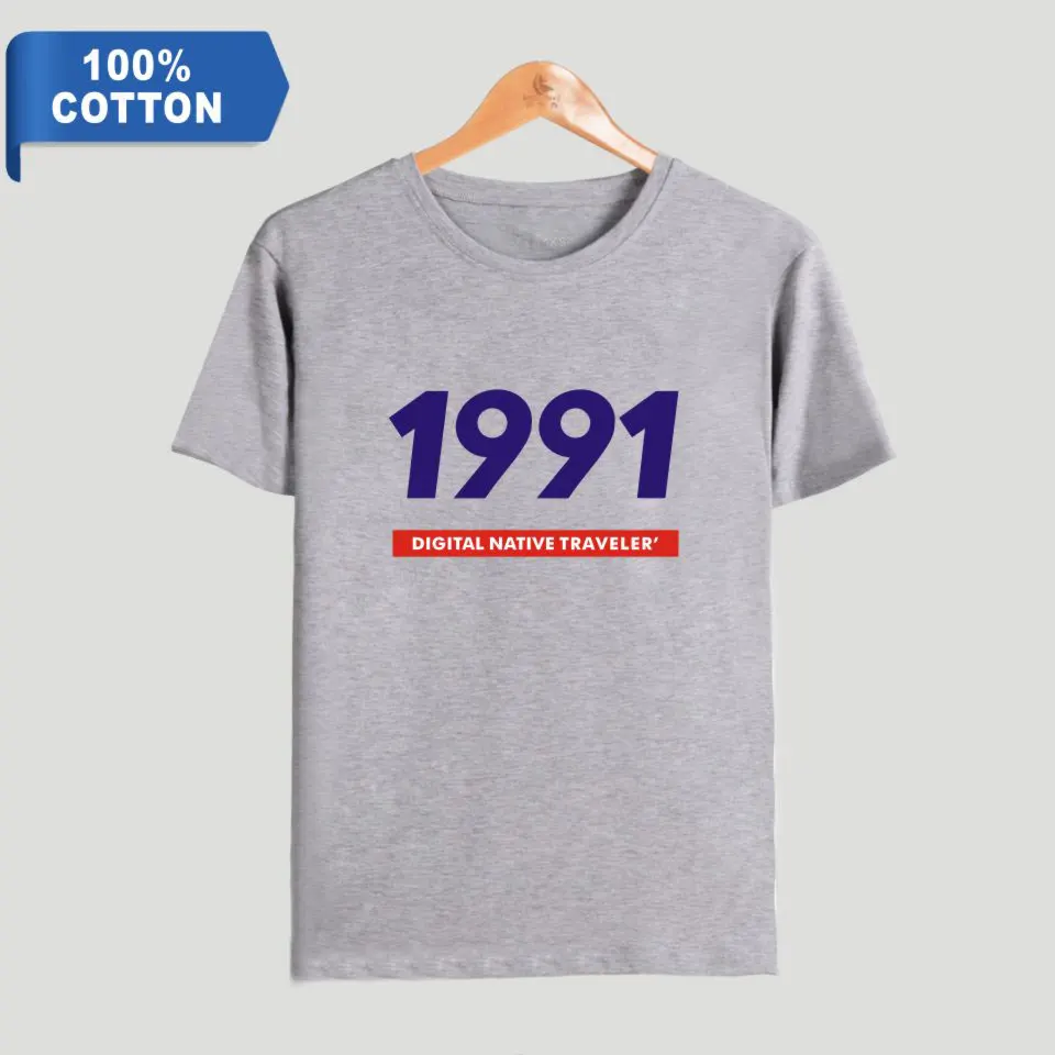 Новинка 1991 футболка с принтом &quotродной путешественник&quot Футболка EXO из 100%