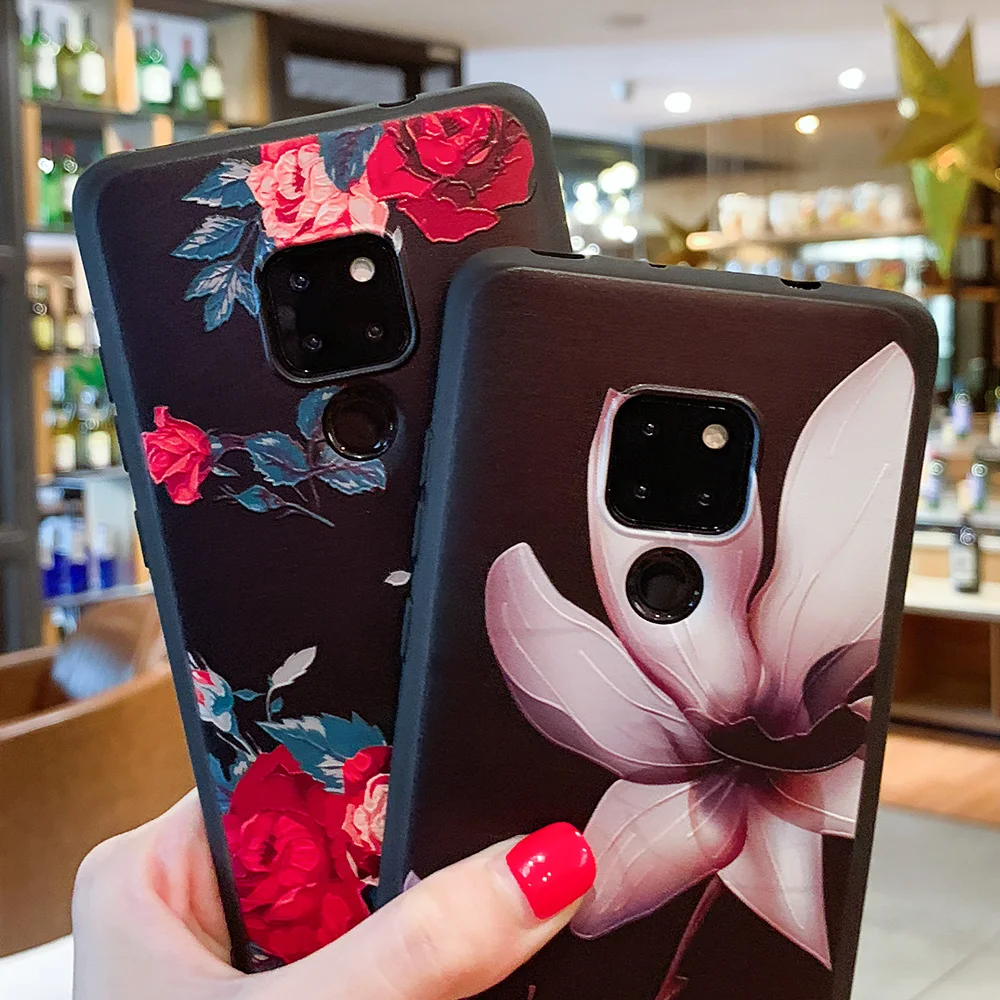 Цветочный чехол для Huawei Mate 20 10 P20 P30 Lite Pro P10 P8 P9 2017 чехлы P Smart 2019 Honor 7X 9 lite Nova 2i |