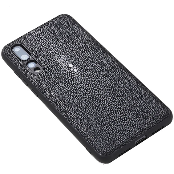Защитный чехол с полным краем для Huawei P20 / Pro роскошный накладка из натуральной