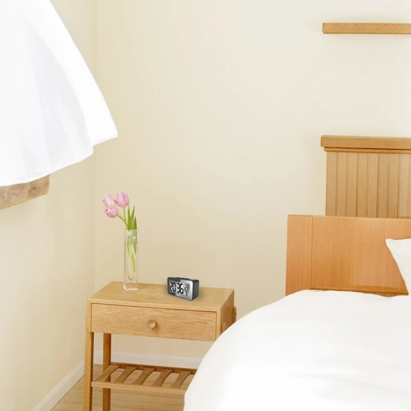 Смарт будильник с подсветкой повтора Отображение температуры дата календаря