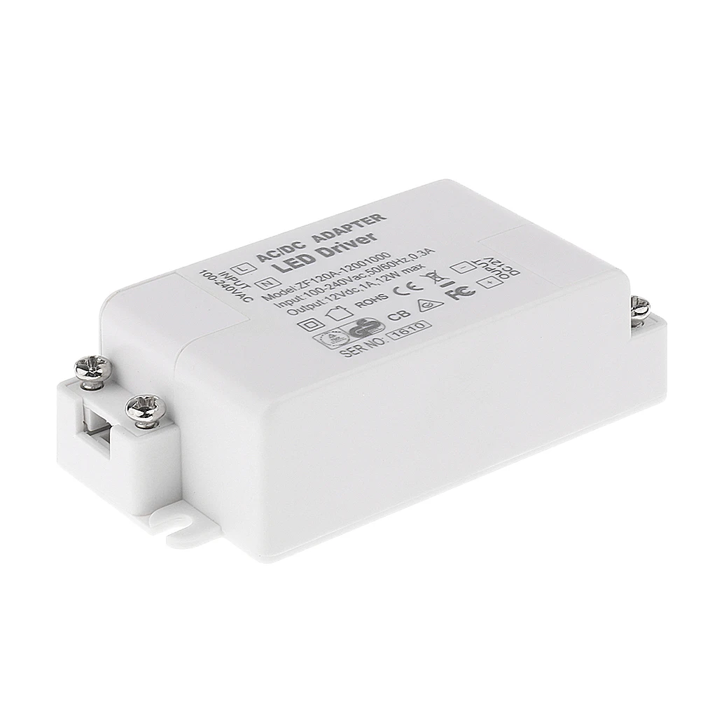 Ac 100-240V DC 12V 12W Светодиодный светильник драйвер адаптера для MR11 / G4 MR16 GU5.3