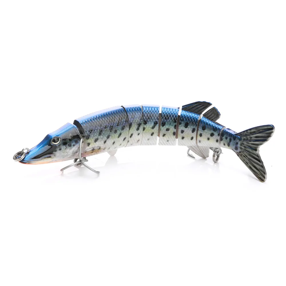 VTAVTA 1 pc Artificial lure bait 12.5cm 20g Fishing tackle Wobblers Pike Lure Multi Jointed swimming Bait for fishing | Спорт и