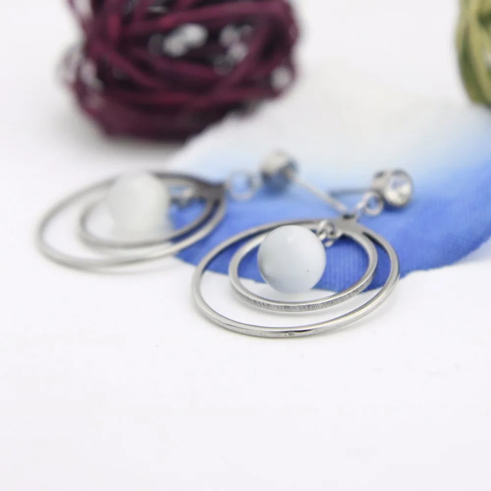 Keorma Новая Мода jewellery Модные украшения Нержавеющая сталь серьги с высокое