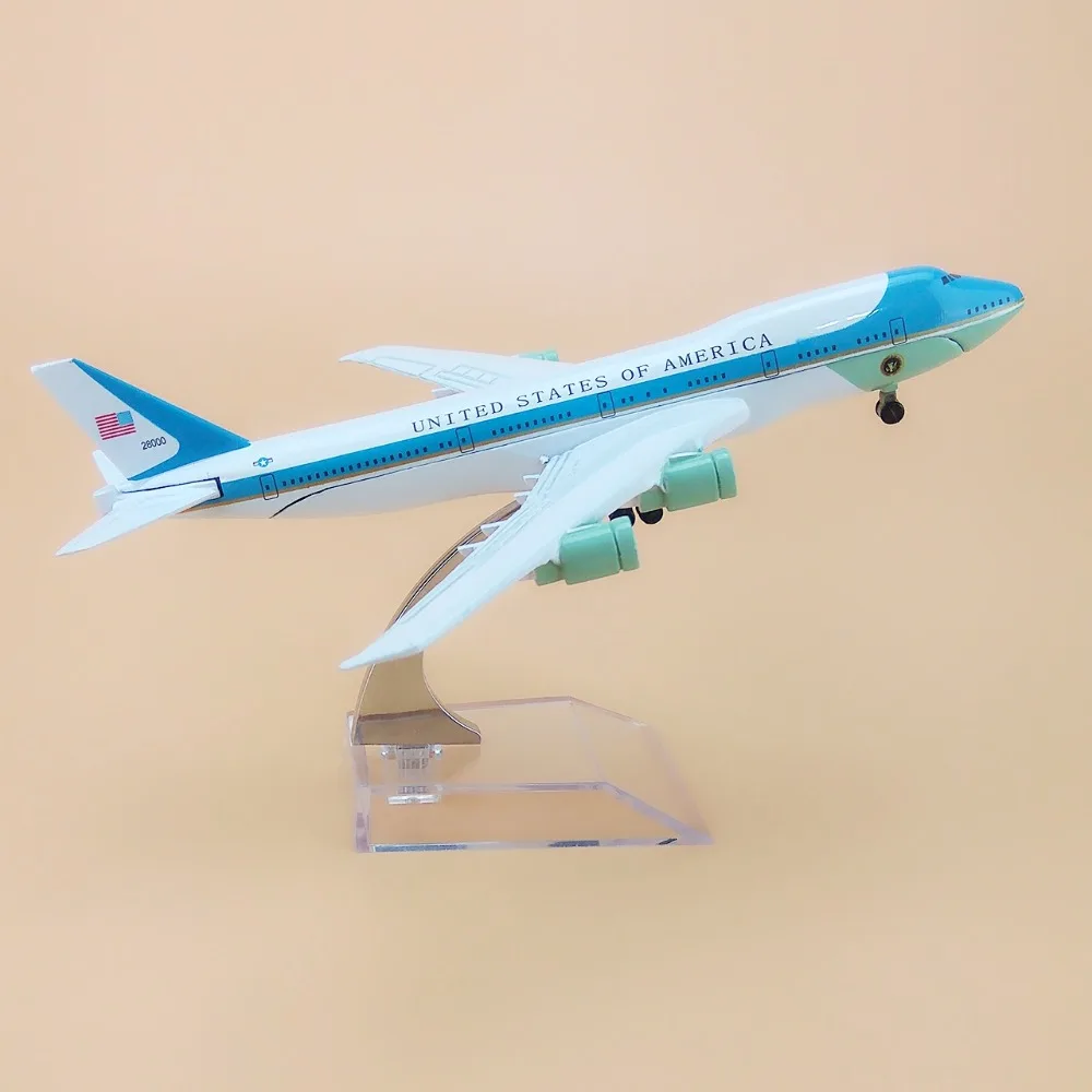 16 см сплав металла американских ВВС один B747 Airlines модель самолета Боинг 747 Airways