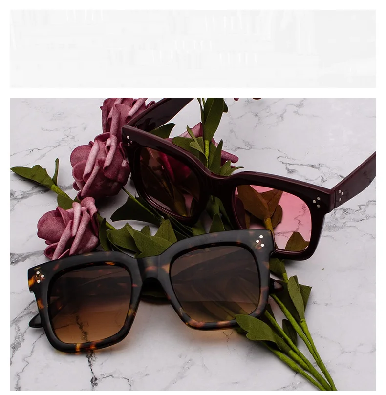 Модные Ким солнечные очки в стиле Кардашьян лад плоский верх очки Lunette Femme женские роскошные брендовые солнцезащитные очки для женщин с заклепками