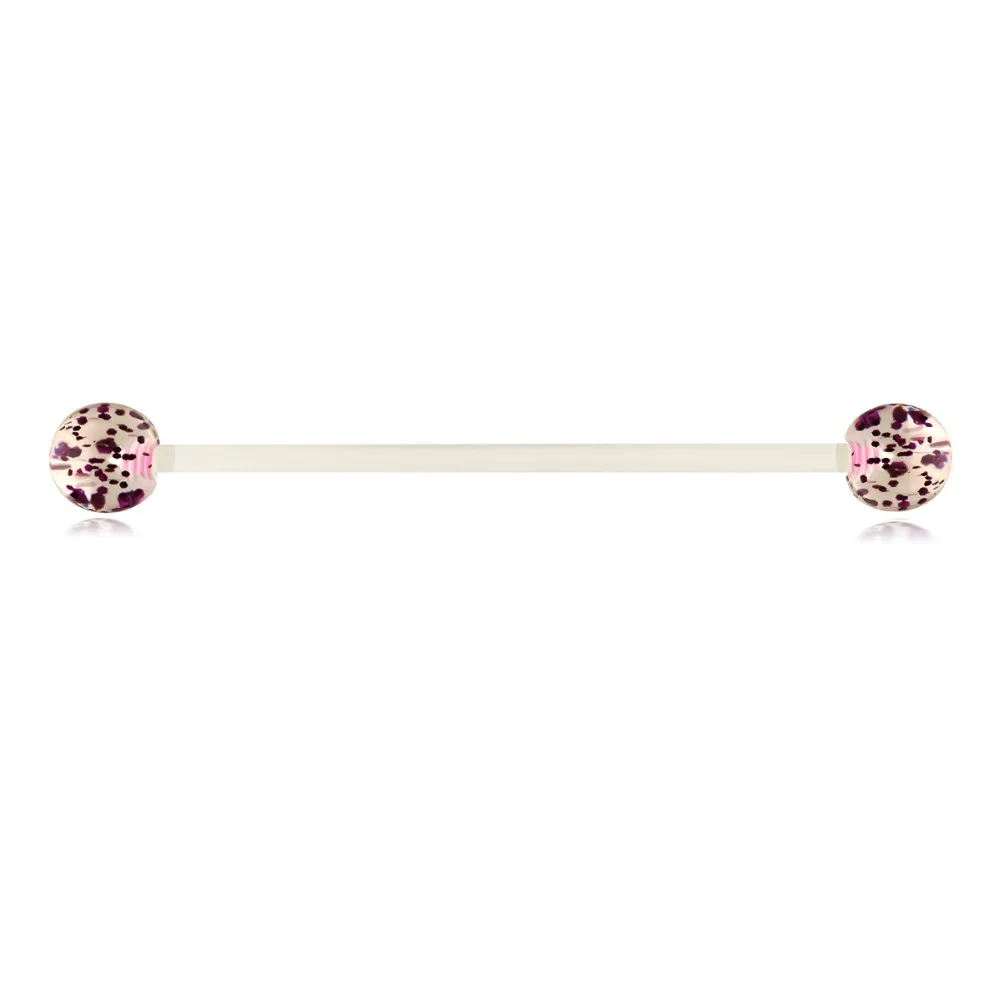 JUNLOWPY 4PC Stainless Steel 16G 14G Industrial Barbell Earring Tragus Cartilage Ear Piercing Sexy Body Jewelry For Women Men