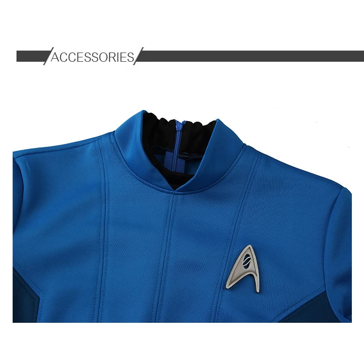 Костюм Startreks Beyond, костюм Звездного флота, Карол Маркус, косплей, синее платье с значком, униформа для взрослых женщин, наряд на Хэллоуин, карнавал