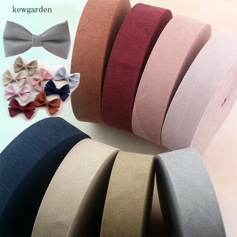 Kewgarden 1-1/" 1" 3/" саржевая бархатная ткань многослойные тканевые ленты вручную изготовленная лента DIY бант атласная лента Riband 8 метров