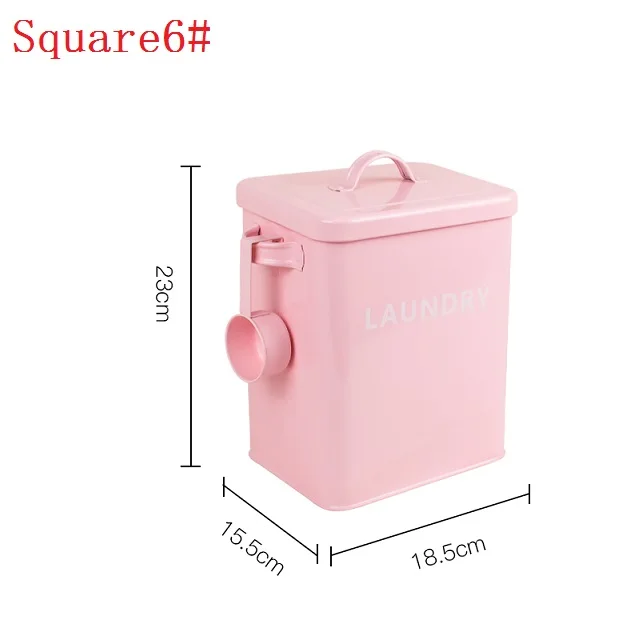 Square6 10 Jin рисовое ведро ПЭТ пищевой горшок уплотнение резервуар для хранения стальной дом влагостойкая крышка герметизация кухонная утварь многофункциональная - Цвет: Square6