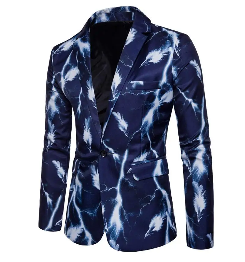 Новинка 2017 осенняя мужская одежда Модный повседневный костюм на одной пуговице с