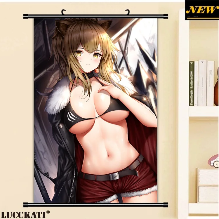 40X60 см Arknights животные уши кроличьи хвост cameltoe Сексуальная лоли панцу мультфильм