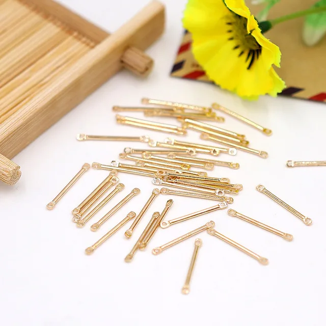 50 шт./упак. двухцилиндровый шатун металлические серьги зажим для ушей крючок