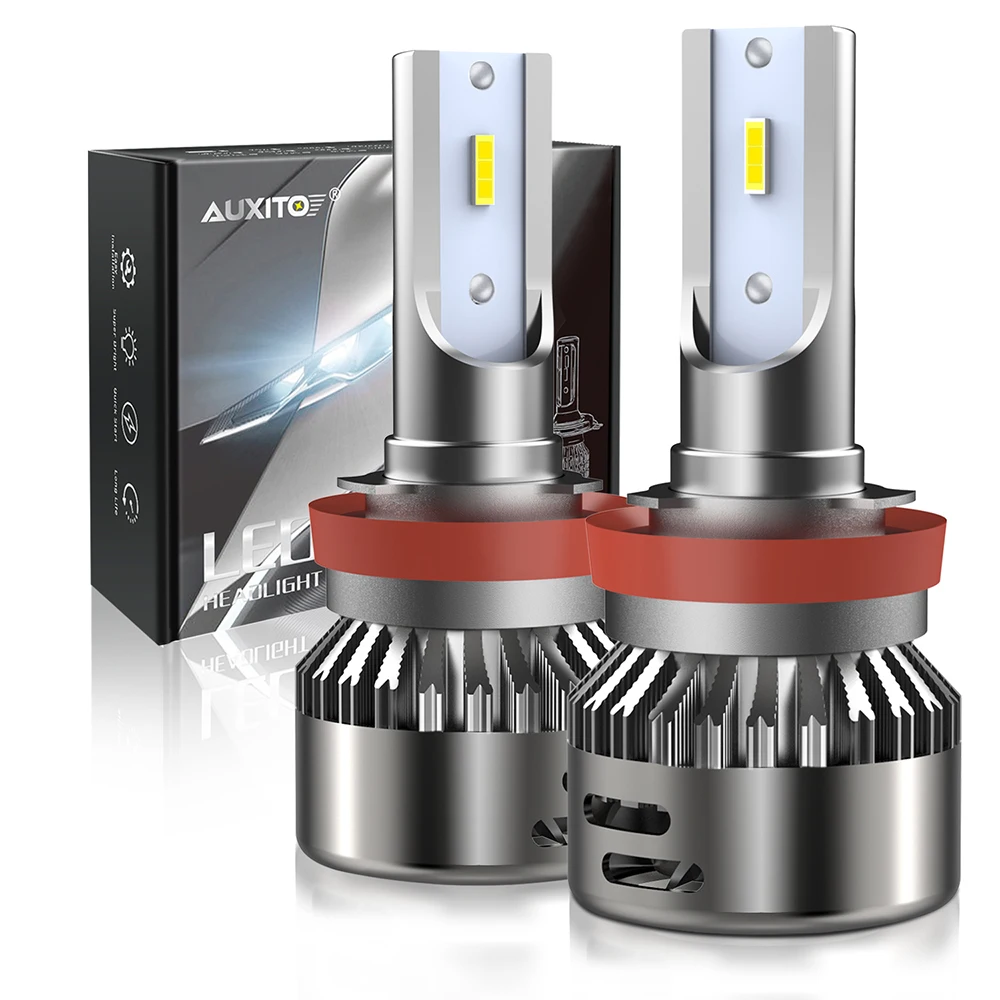 AUXITO 2 шт. H11 H7 H4 9005 HB3 светодиодный автомобильный турбо мини фара CSP 6000K Авто DRL противотуманная фара для Mazda 3/6/CX5/323/B2200/MPV/929