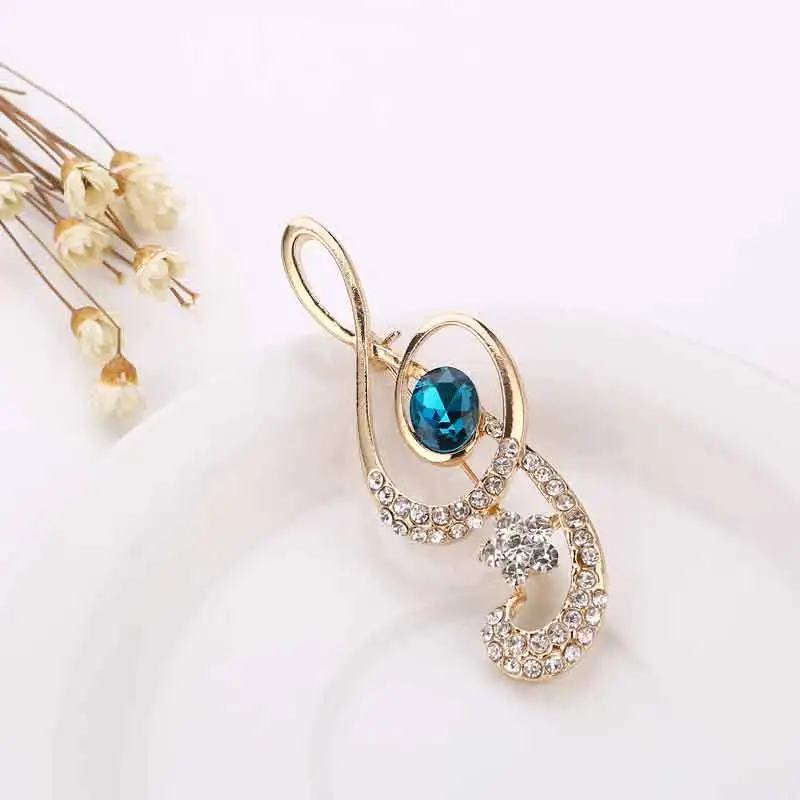 Горячие музыкальные шпильки женские Стразы кристаллы брелок цветок украшение