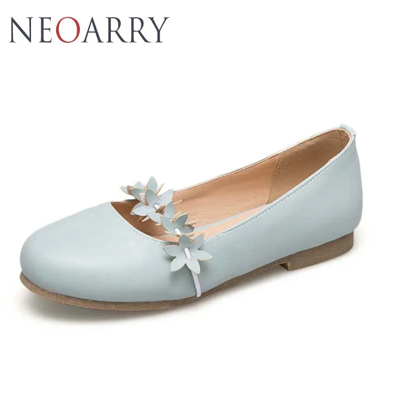 Neoarry zapatos mujer Летний стиль Женские балетки на плоской подошве Круглый носок без