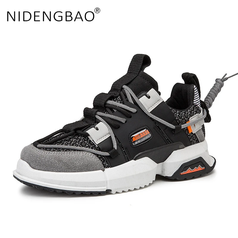 Оригинальные мужские кроссовки спортивная обувь для бега дышащая сетка толстая