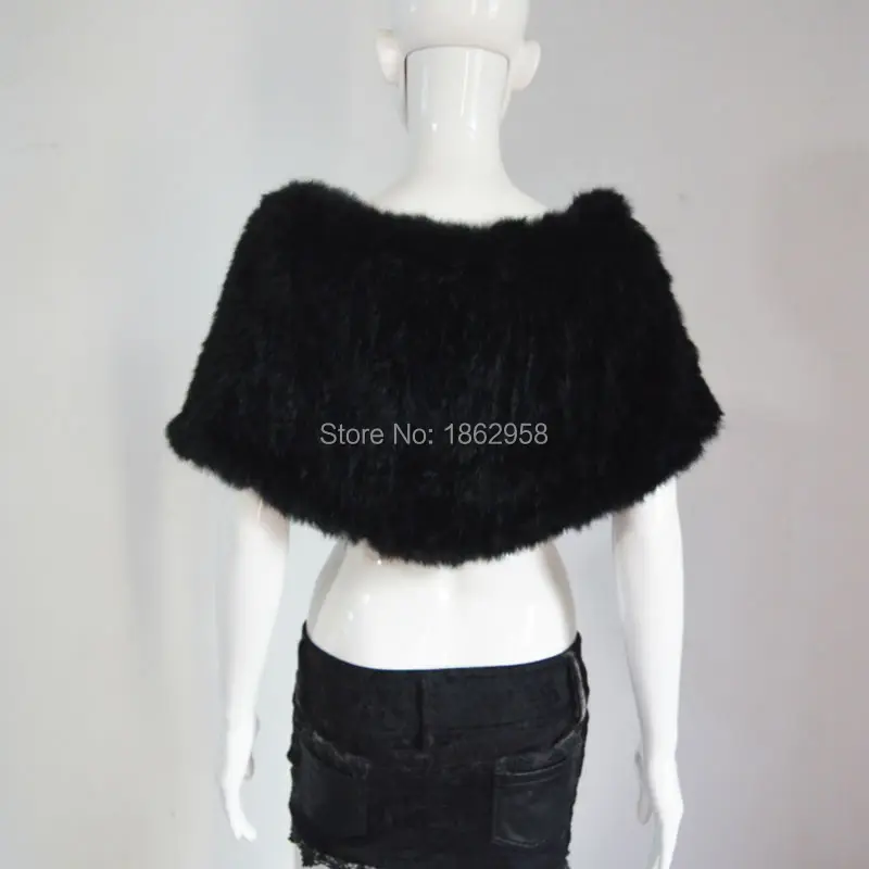 Бесплатная доставка SJ601 пышная легкая одежда черный цвет настоящий меховой