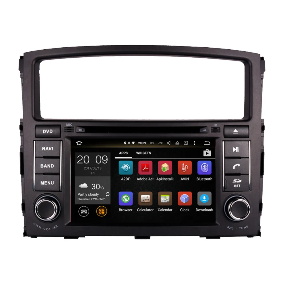 Автомагнитола 7 дюймов Android 8 0 Восьмиядерный процессор ОЗУ 4 Гб стерео для Mitsubishi