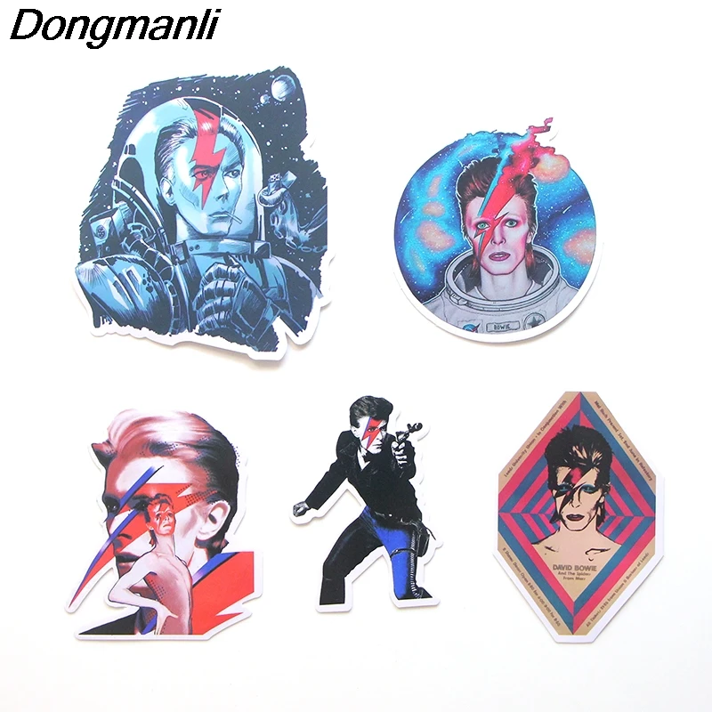 P3499 Dongmanli 12 шт./компл. David Bowie DIY граффити скейтборд ноутбук знак мотоциклетные Чемодан аксессуары