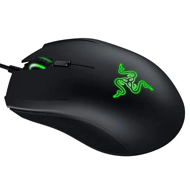 Игровая мышь razer Abyssus 2000, 2 модели, USB 2000 dpi, проводная, 3 клавиши, программирование макросъемки, игровые мыши+ комплект коврика для мыши, для настольного ноутбука
