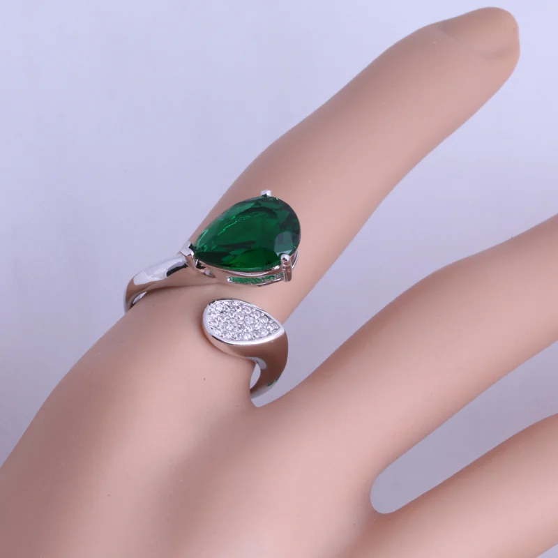 Женское кольцо в форме слезы с фианитом Размер 6 / 7 8 9|designer ring|ring designring ring |