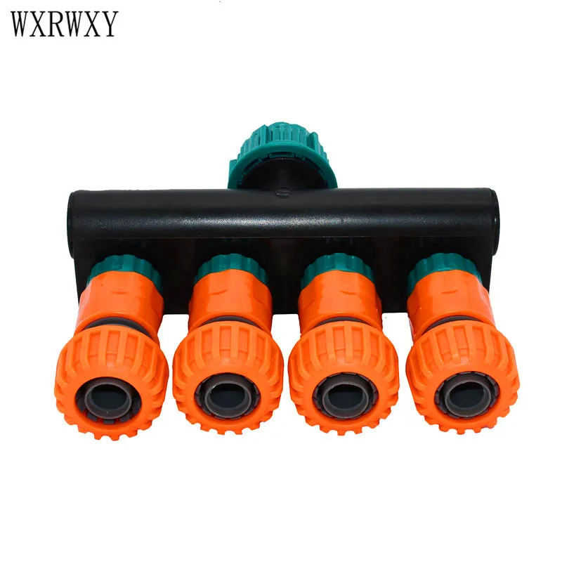 Wxrwxy садовый кран 4 полосный делитель воды 3/4 шланг соединитель для 20 мм водяного