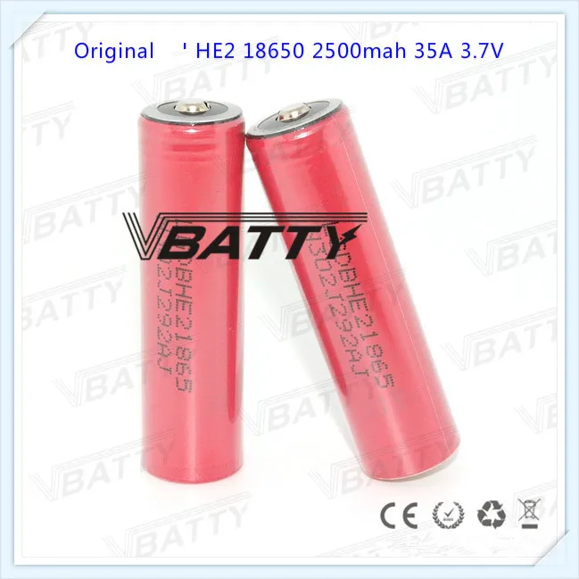 Для LG Button top 2500 мАч 18650 HE2 батарея для Lg he2 35A li lon Battery (1 шт.)|battery 18650|18650 batterybattery battery |