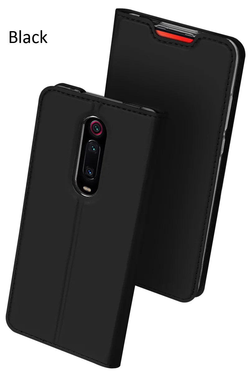Black DUX DUCIS чехол для Xiao mi Red mi K20 Pro mi 9T Pro книга флип кожаный бумажник чехол - Цвет: Black