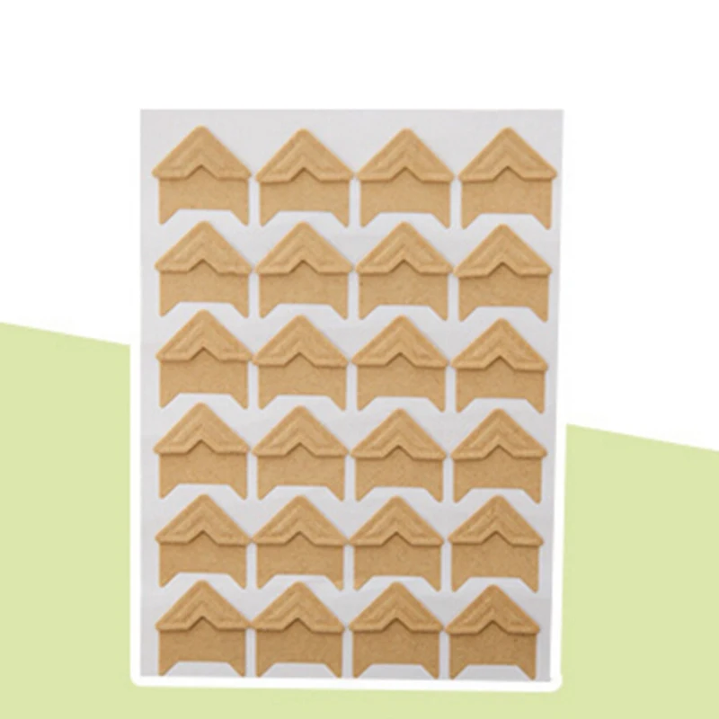 9 цветов, Мультяшные милые наклейки-уголки для фото для DIY, детский фотоальбом или альбом для скрапбукинга, 24 шт./лист - Цвет: Style 9